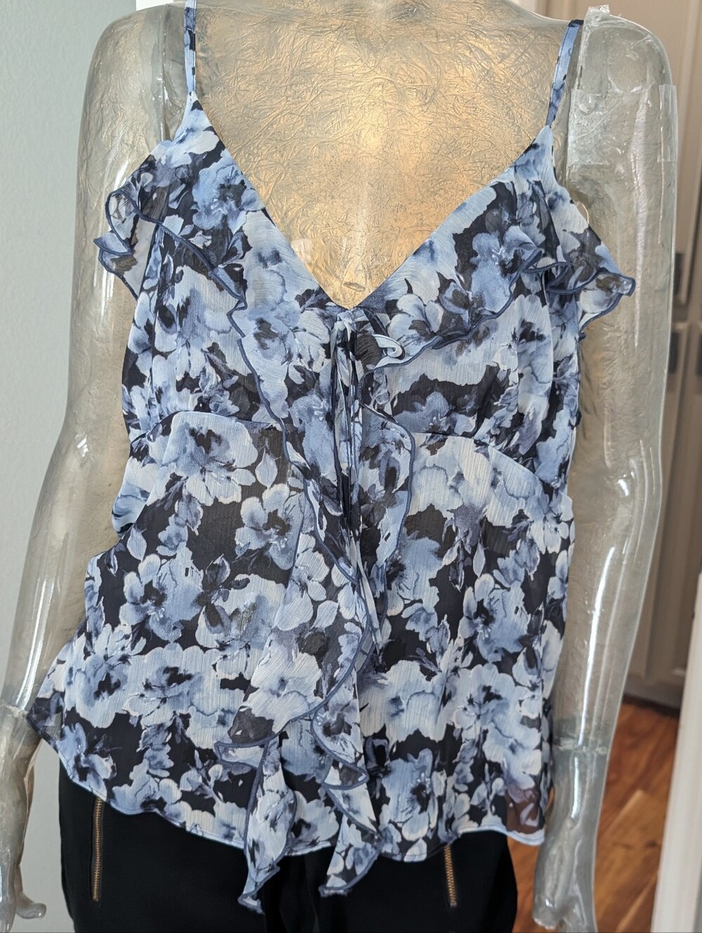 Robert Rodriguez Justine Cascading Ruffle Chiffon Camisole Size Large Nwt ❤️